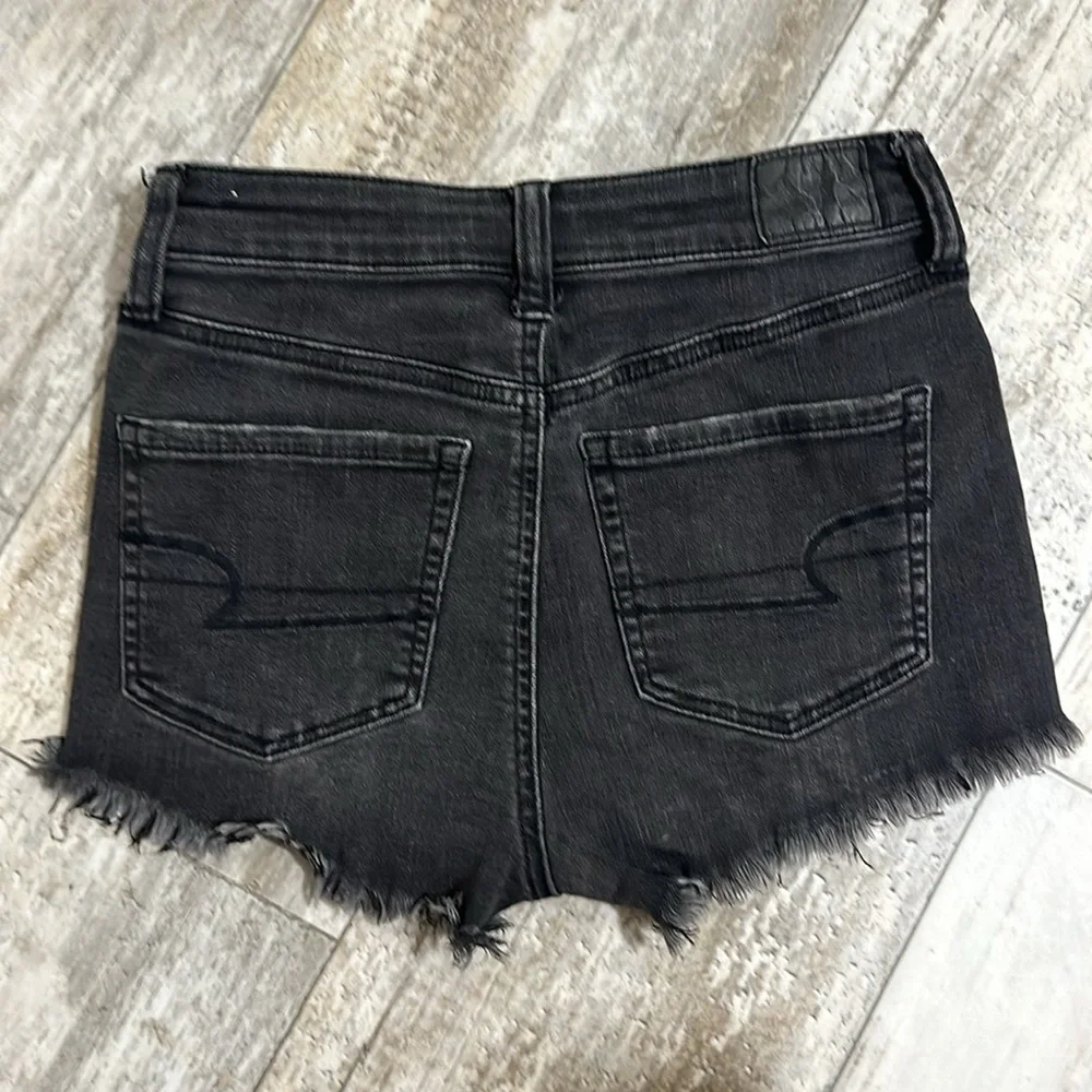 American Eagle Hi Rise Shortie jean shorts
